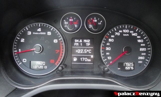 Audi A3 1.6 Sportback zegary liczników