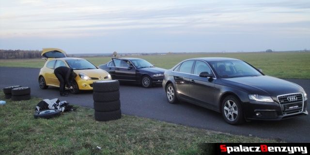 Audi A4, BMW 3 i Renault Clio na Track Day Ułęż 10 listopad 2012