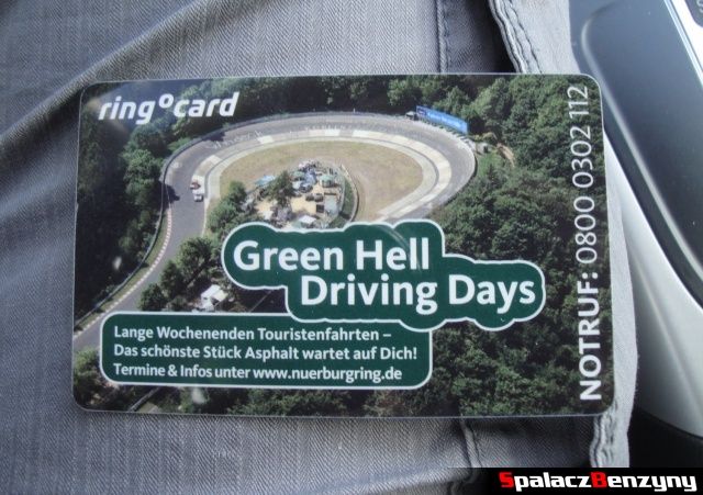 Bilet, ring card na Touristenfahrten Nordschleife na Nurburgring