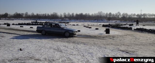 BMW na śniegu na Rally Sprint Adriana na Torze w Lublinie