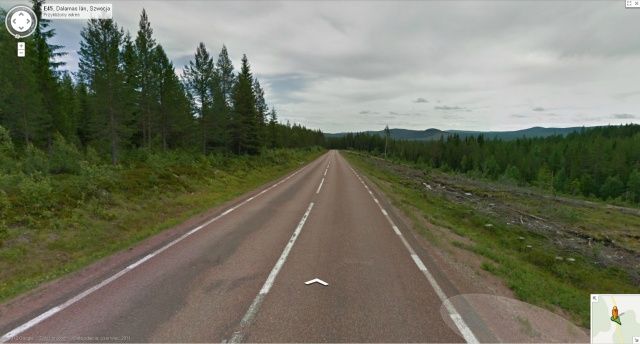 Droga na pnocy Szwecji