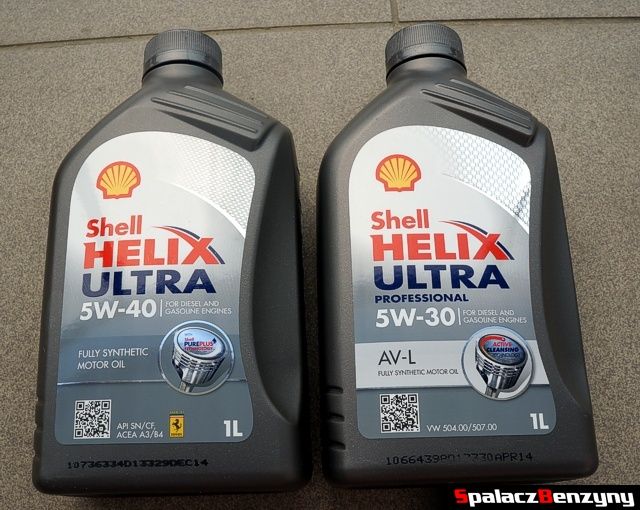 Oleje Shell Helix Ultra 5w30 i 5w40