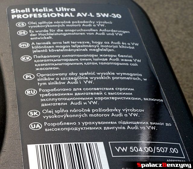 Oleje Shell Helix Ultra Professional 5w30 AV-L