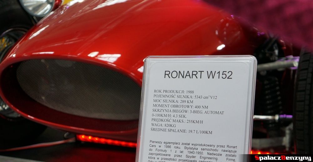 Parametry Ronart W152 na targach moto w Lublinie 2014