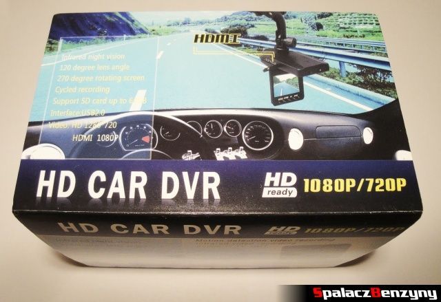 Rejestrator trasy HD CAR DVR 720p HDMI opakowanie 3