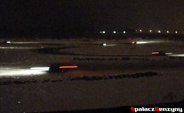 Śnieżny wieczorny trening na Torze w Lublinie