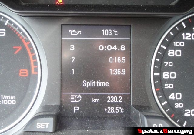 Stoper i temperatura oleju w Audi