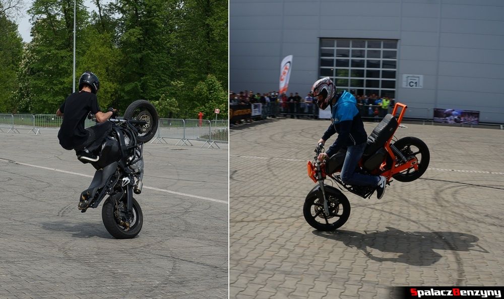 Stunt na targach moto w Lublinie 2014