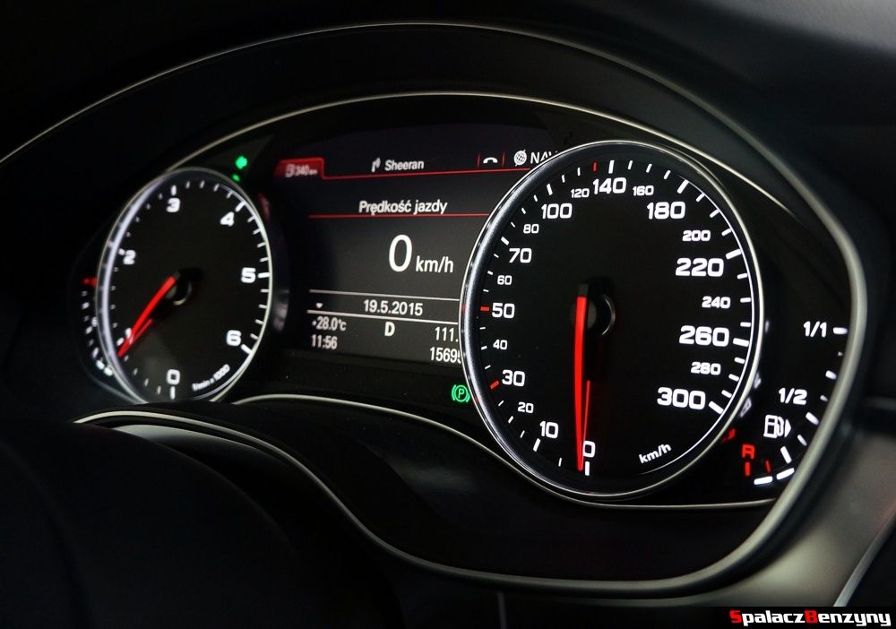 Zegary w Audi A6 2013