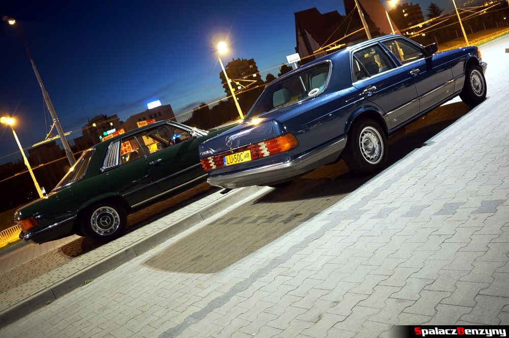 Mercedes beczka niebieski na Lubelskie Klasyki Nocą 3 lipca 2014